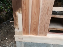 柱の根継ぎ