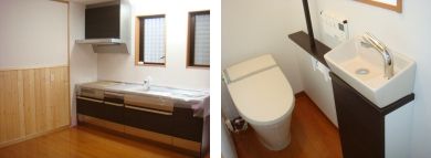 キッチンと水まわり