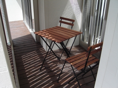 ウッドデッキ（岐阜市粟野の家）