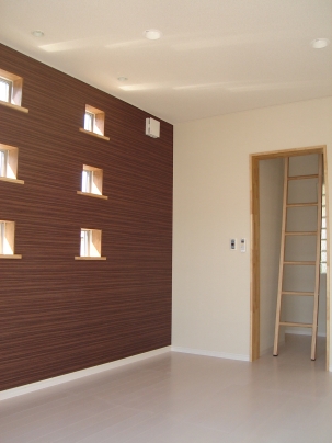 寝室（岐阜市粟野の家）