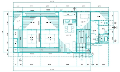 古民家リフォームの間取り