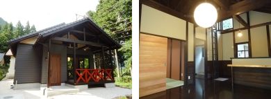スローライフを楽しむ山小屋風の木の家
